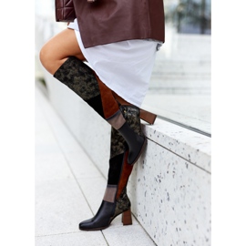 Botas Maciejka Marrom Com Zíper 05240-02 castanho preto 1