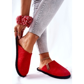 Big Star Chinelos femininos em casa Panto Fino II267002 Vermelho-Castanho marrom 2