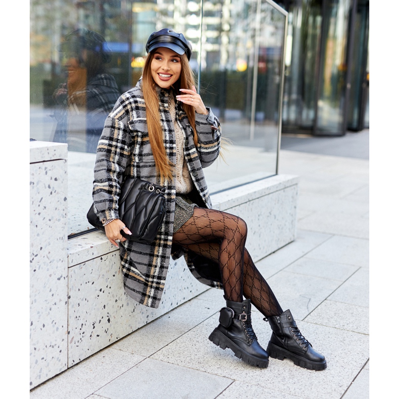 Trabalhadores de botas com rim Black Olenisse preto 2