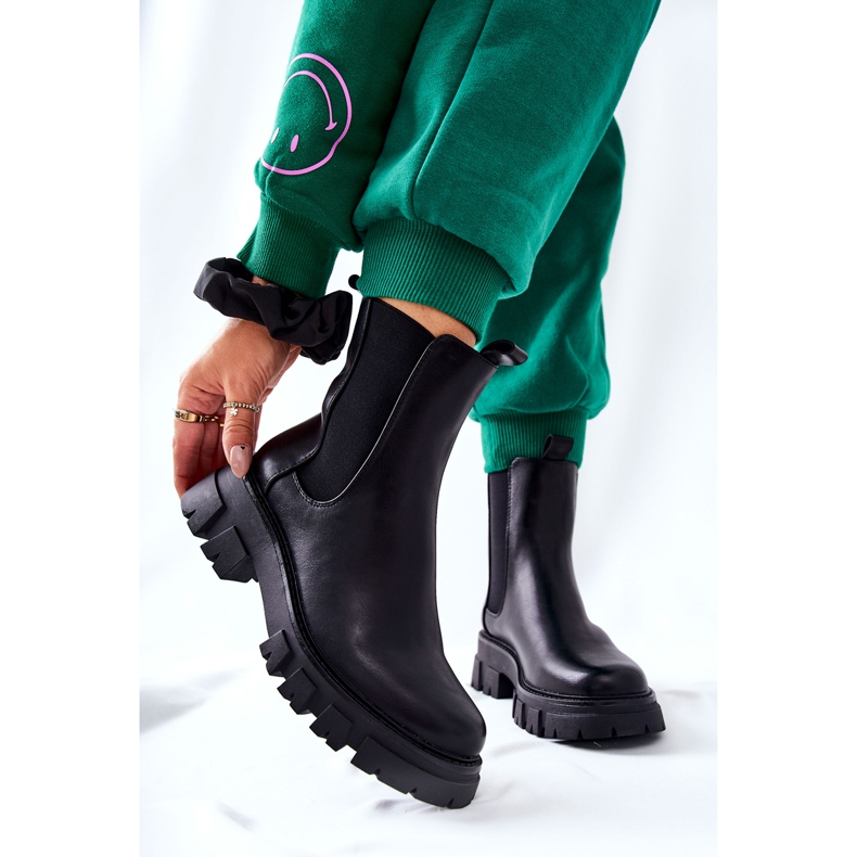 Botas pretas Hallam pretas Jodhpur preto 1