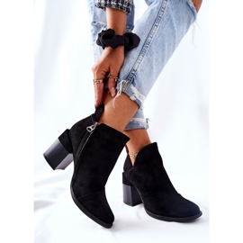 PM1 Botas femininas com corte de salto preto Meliori 2 PM1 Botas femininas com corte de salto preto Meliori 2