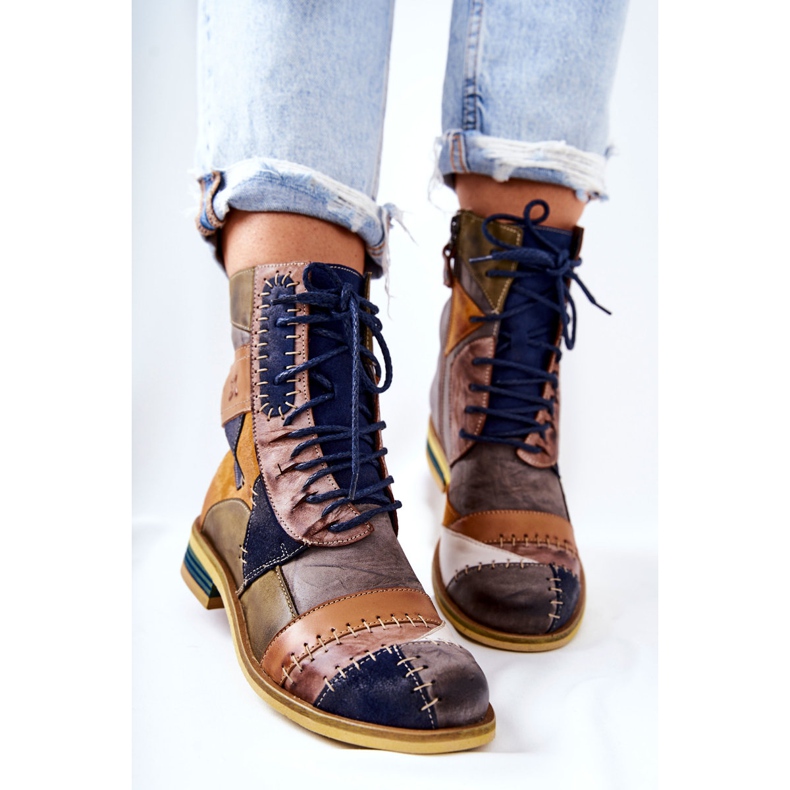 Botas Jodhpur de couro multicoloridas Maciejka 05095-39 multicolorido 1