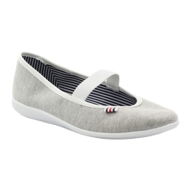 Tênis bailarina feminino Befado 493q sz branco multicolorido cinza 2