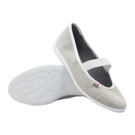 Tênis bailarina feminino Befado 493q sz branco multicolorido cinza 4