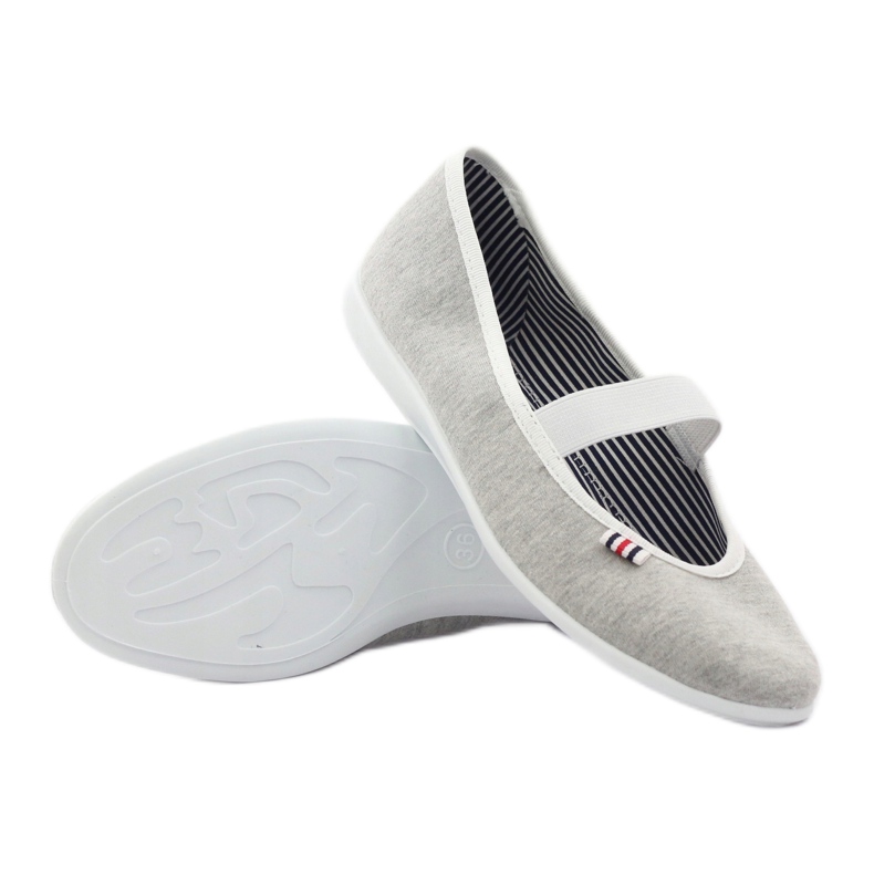 Tênis bailarina feminino Befado 493q sz branco multicolorido cinza 4