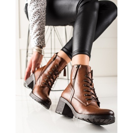 W. Potocki Bota casual com cadarço Potocki castanho 2