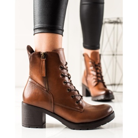 W. Potocki Bota casual com cadarço Potocki castanho 1