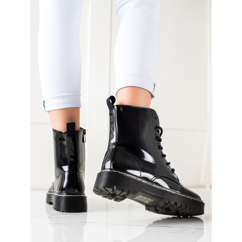 Vinceza Trappers elegantes e aconchegantes preto 1