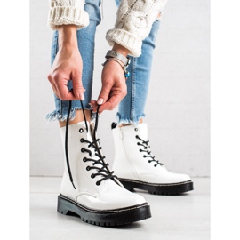 Vinceza Trappers elegantes e aconchegantes branco 2