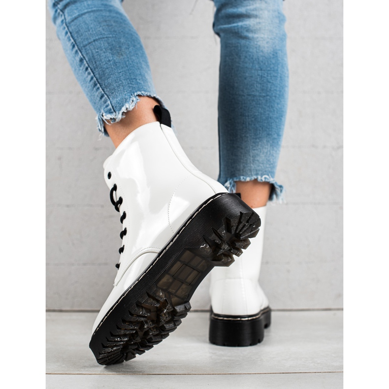 Vinceza Trappers elegantes e aconchegantes branco 1