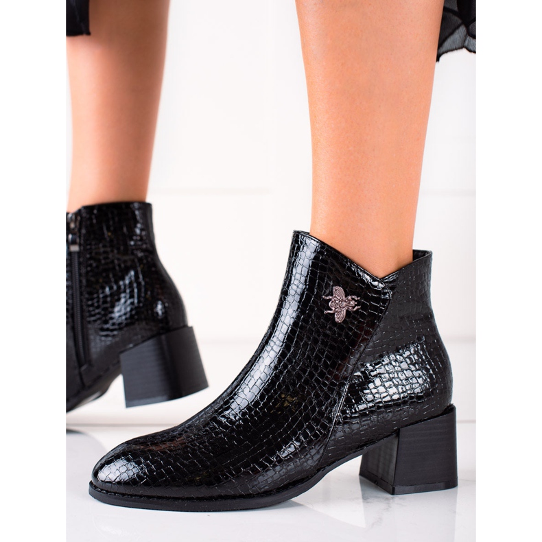 Filippo Botas elegantes com isolamento preto 2