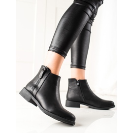 Lovery Botas pretas com zíper preto 1