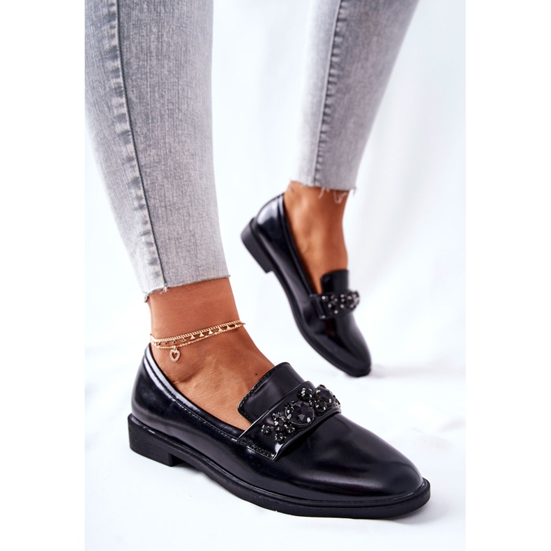 PG1 Sapatos Com Faixa Decorativa Valisso Preta preto 1