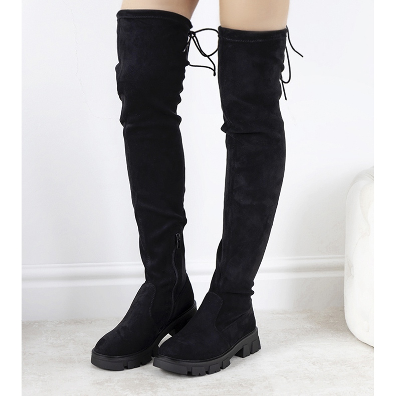 Botas pretas com sola alta da Patrice preto 1 Botas pretas com sola alta da Patrice preto 1