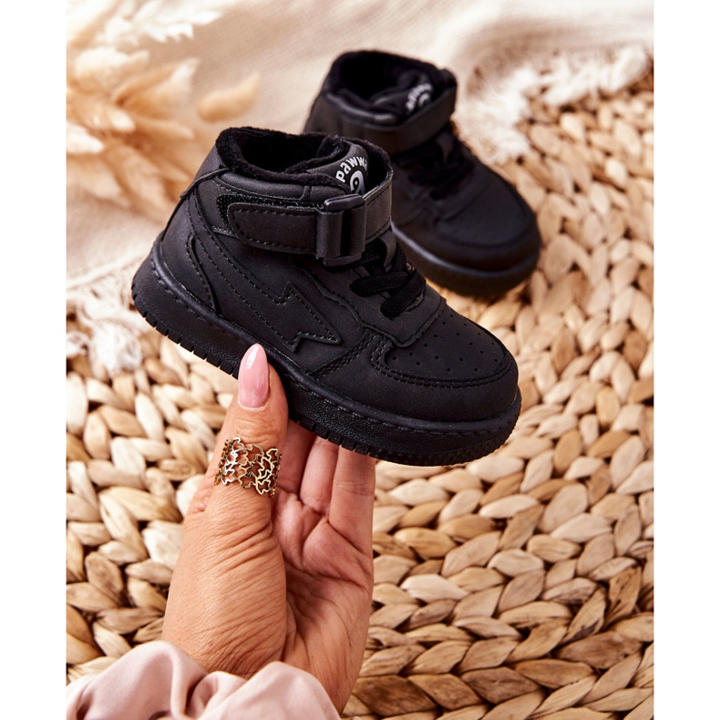 PA1 Calçados esportivos com isolamento alto infantil Clafi preto 5