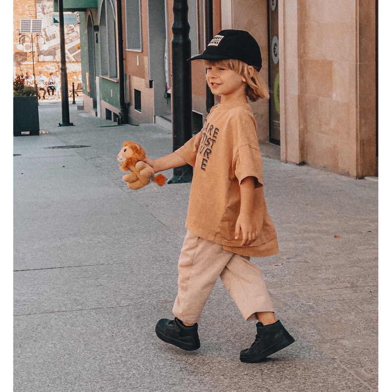 PA1 Calçados esportivos com isolamento alto infantil Clafi preto 6