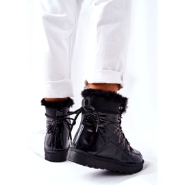 POTOCKI Botas de neve altas com isolamento de pele, Black Sneezy preto 6 POTOCKI Botas de neve altas com isolamento de pele, Black Sneezy preto 6