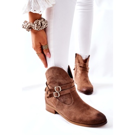 Vinceza Botas quentes de camurça feminina Bege Castlerock marrom 1