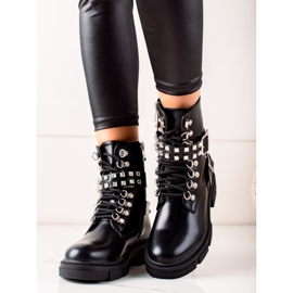 TRENDI Trabalhadores elegantes com strass preto 2