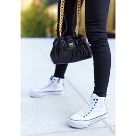 Tênis de cano alto na plataforma branca Big Star II274014 branco 2