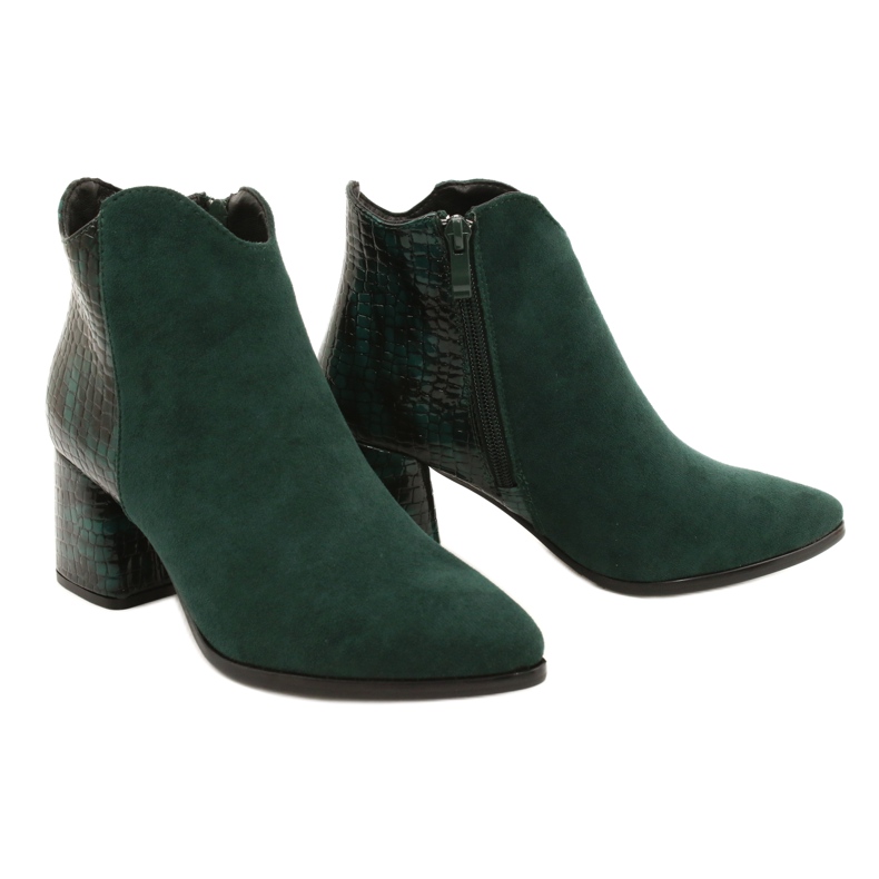 M.Daszyński Botas de camurça verde MR2025-3 preto 5