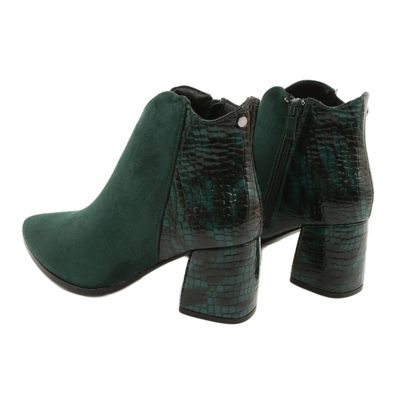 M.Daszyński Botas de camurça verde MR2025-3 preto 3