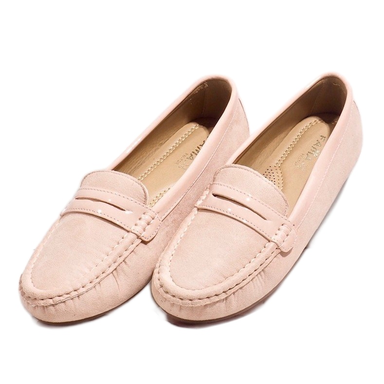 Mocassins rosa com fivela FM2958-3 2