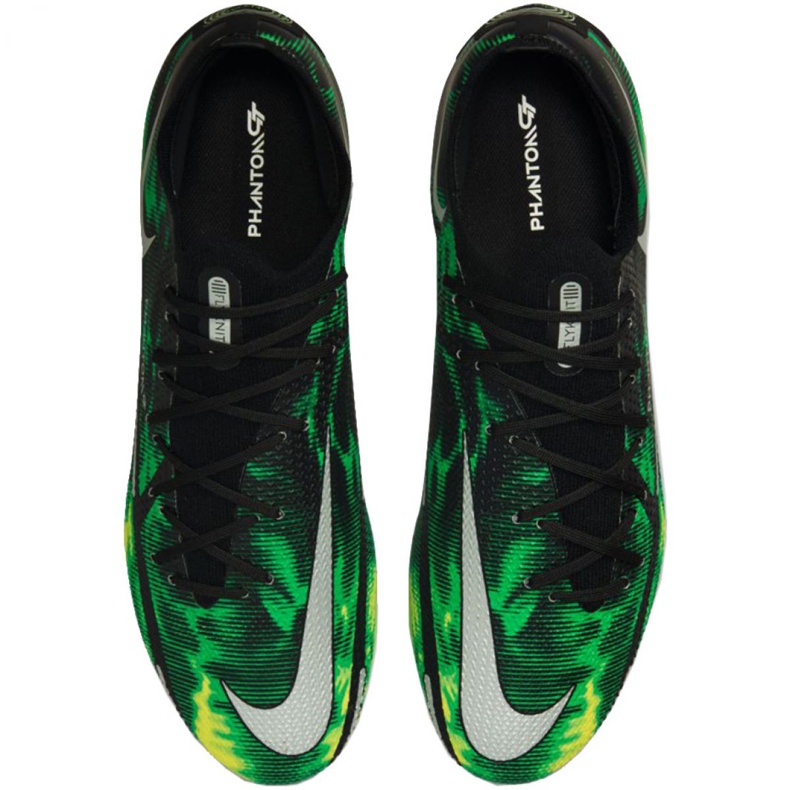 Chuteiras Nike Phantom GT2 Pro Fg Sw M DM0734 003 multicolorido verde 1