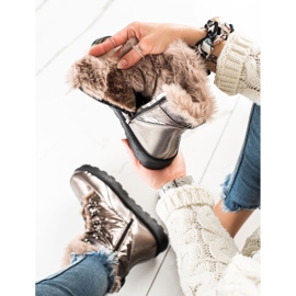 W. Potocki Botas de neve potocki quentes marrom 1