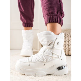 W. Potocki Botas de neve brancas Potocki clássicas branco 1