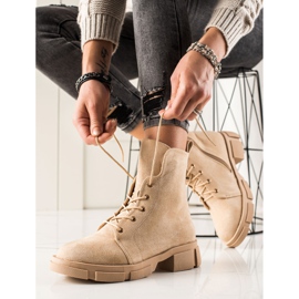 Goodin Trabalhadores de camurça bege 1