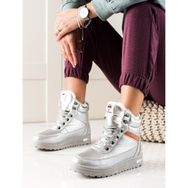 TRENDI Botas de neve com brilho Supermo prata 1