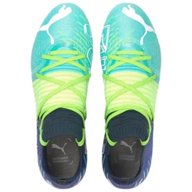 Chuteira Puma Futura Z 1.2 Fg Ag M 106476 03 azul marinho, multicolorido verde 1