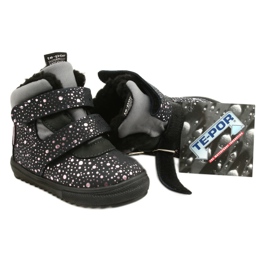 Botas impermeáveis ​​rosa rosa TE-POR Mazurek 1360 cinza 6