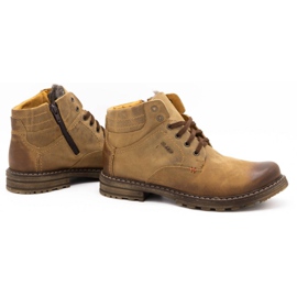 ABIS Sapatos masculinos quentes 197 castanhos 3