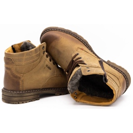 ABIS Sapatos masculinos quentes 197 castanhos 5