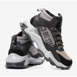 Tênis masculino Maclovio preto e cinza Big Star 1