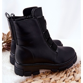 PA1 Botas com isolamento de pele para crianças Black Miraven preto 2