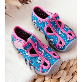 BEFADO S.A. Chinelos Inblu Com Velcro 190P100 Azul-Rosa 1 BEFADO S.A. Chinelos Inblu Com Velcro 190P100 Azul-Rosa 1