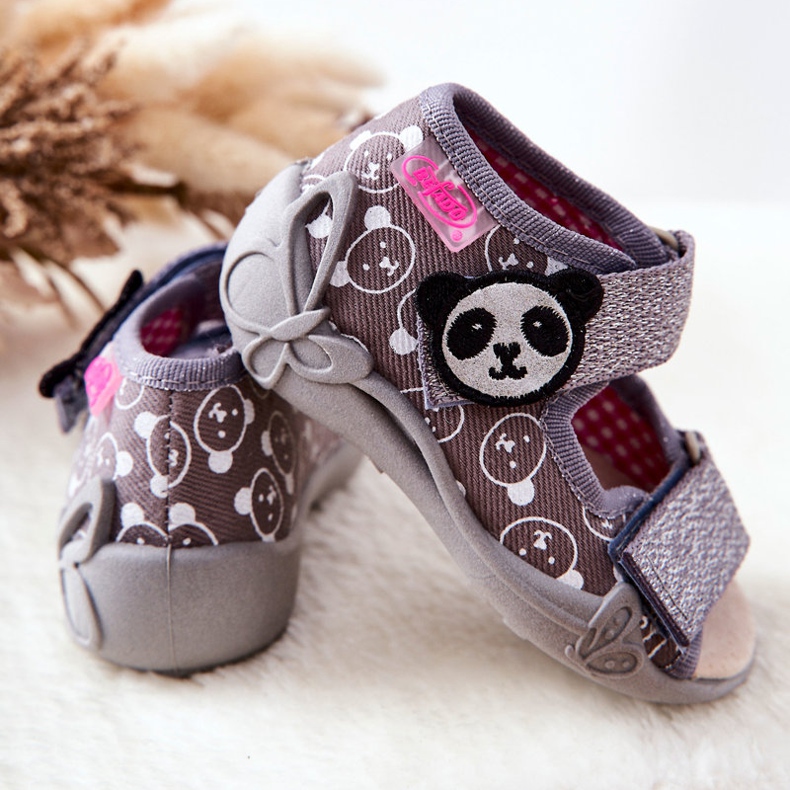 BEFADO S.A. Sandálias Inblu Com Velcro 342P031 Cinza 2