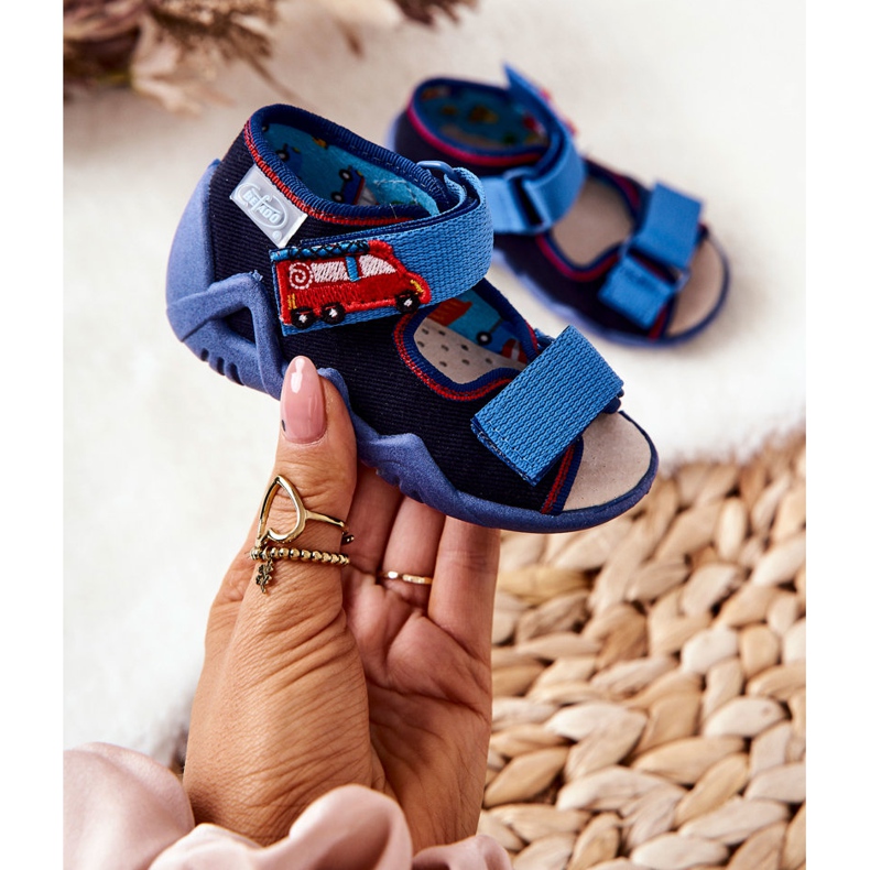 BEFADO S.A. Sandálias Inblu Com Velcro 350P014 Azul Marinho 1