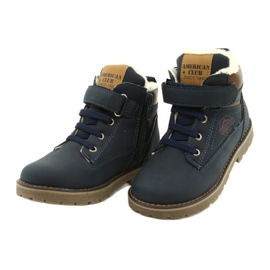 Trabalhadores isolados com pele American Club GC29 / 21 Navy castanho azul marinho 3