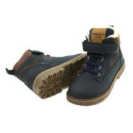 Trabalhadores isolados com pele American Club GC29 / 21 Navy castanho azul marinho 4