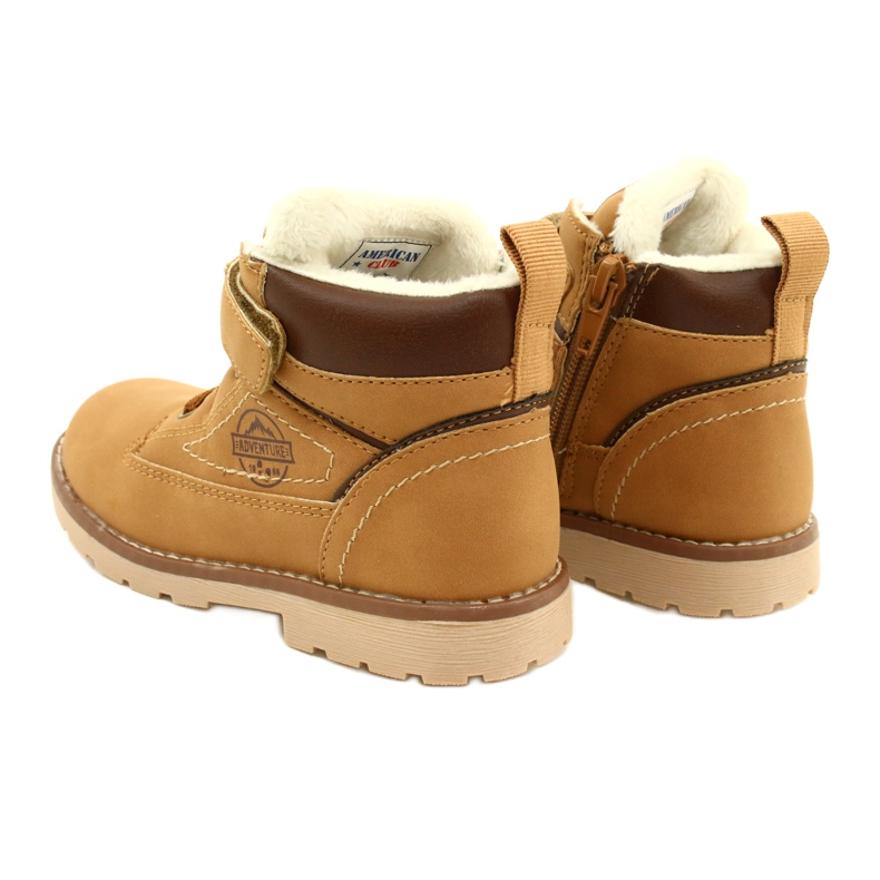 Trabalhadores isolados com camelo Fur American Club GC29 / 21 bege marrom amarelo 4