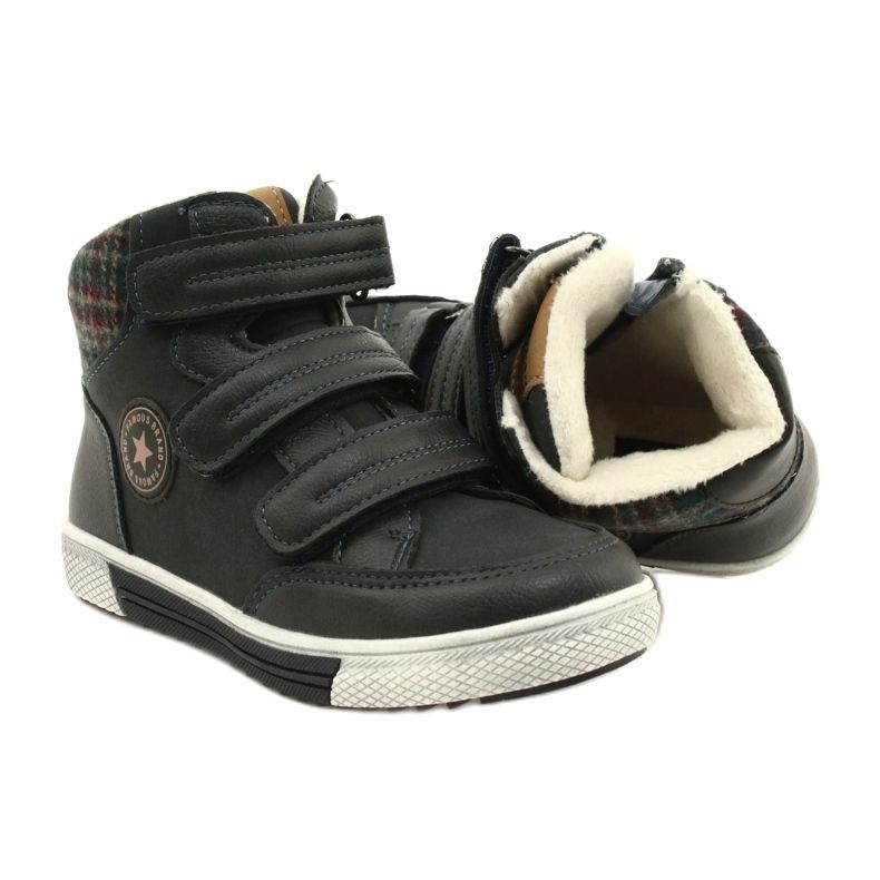 American Club Calçados esportivos de cano alto com pele americano GC19 / 21 azul marinho 6