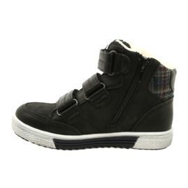 American Club Sapatos esportivos altos com pele americana GC19 / 21 preta preto 2