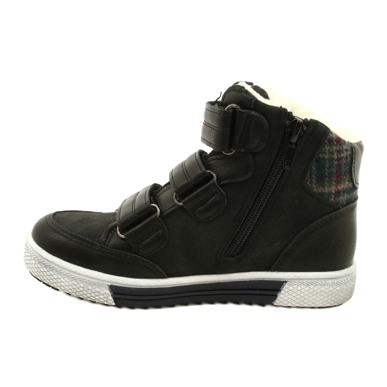 American Club Sapatos esportivos altos com pele americana GC19 / 21 preta preto 2