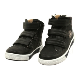 American Club Sapatos esportivos altos com pele americana GC19 / 21 preta preto 3