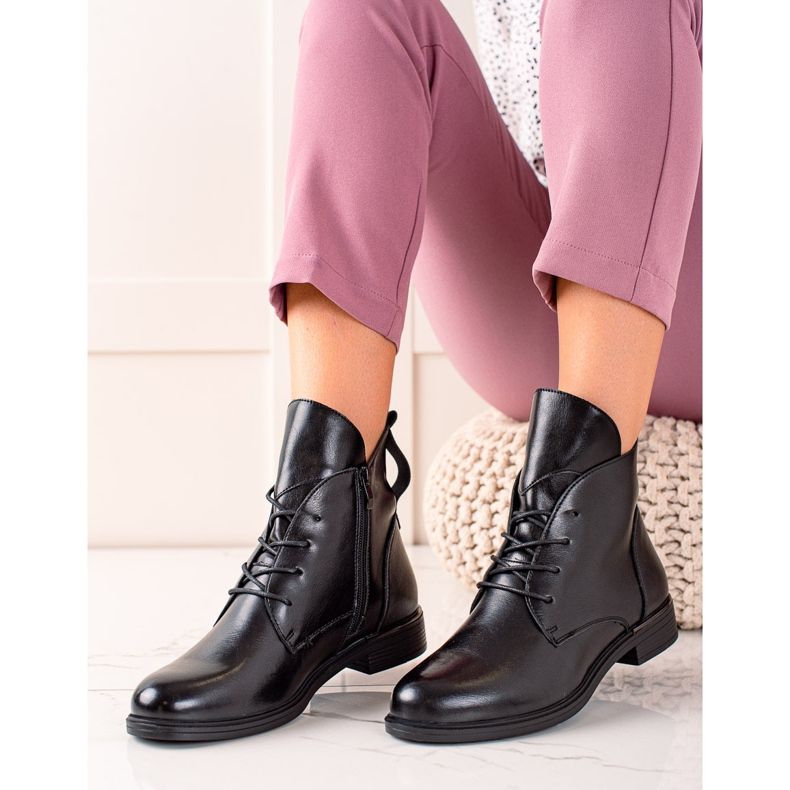 Botas clássicas pretas de Sergio Leone preto 1