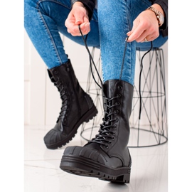 Seastar Botas altas com cadarço preto 1